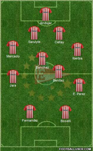 Estudiantes de La Plata Formation 2012