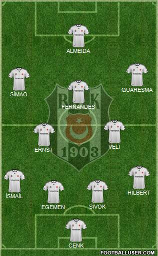Besiktas JK Formation 2012