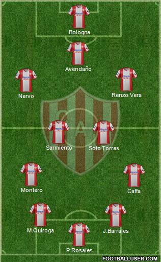 Unión de Santa Fe Formation 2012
