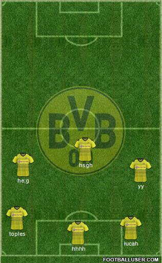 Borussia Dortmund Formation 2012