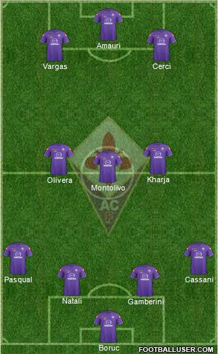 Fiorentina Formation 2012