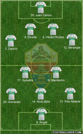 Elche C.F., S.A.D. Formation 2012