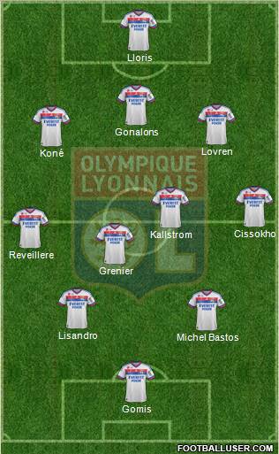 Olympique Lyonnais Formation 2012