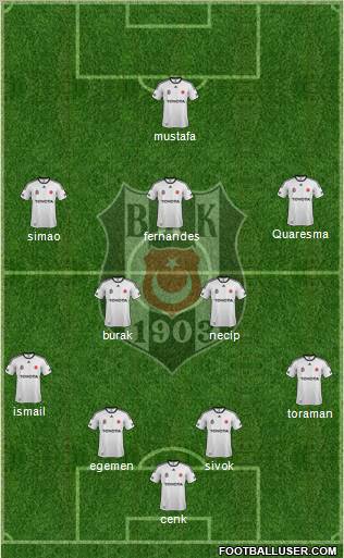 Besiktas JK Formation 2012
