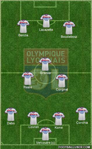 Olympique Lyonnais Formation 2012