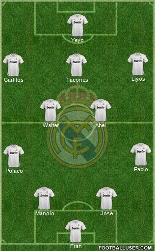Real Madrid C.F. Formation 2012