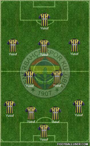 Fenerbahçe SK Formation 2012