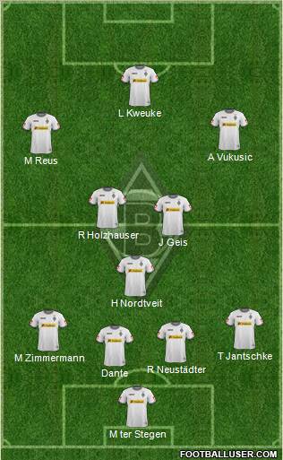 Borussia Mönchengladbach Formation 2012