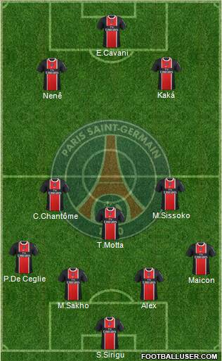 Paris Saint-Germain Formation 2012