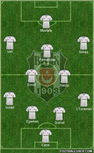 Besiktas JK Formation 2012
