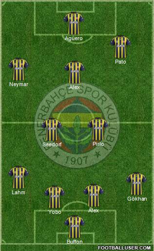 Fenerbahçe SK Formation 2012