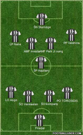Newcastle United Formation 2012