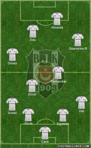 Besiktas JK Formation 2012