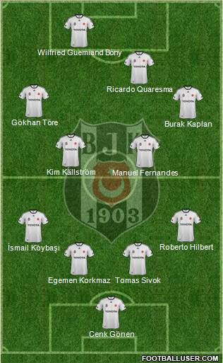 Besiktas JK Formation 2012