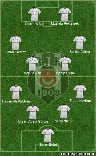 Besiktas JK Formation 2012