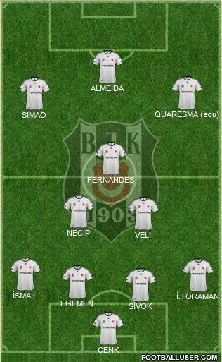 Besiktas JK Formation 2012