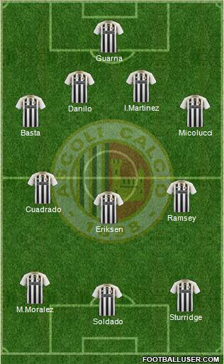 Ascoli 4-3-3 football formation