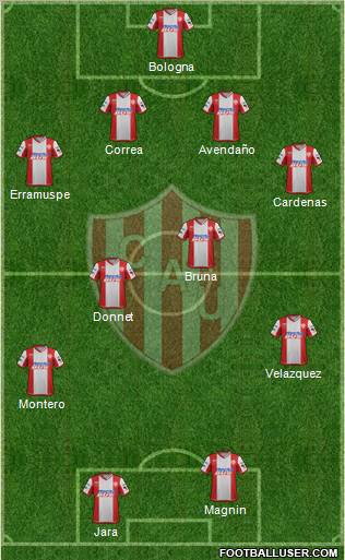 Unión de Santa Fe Formation 2012