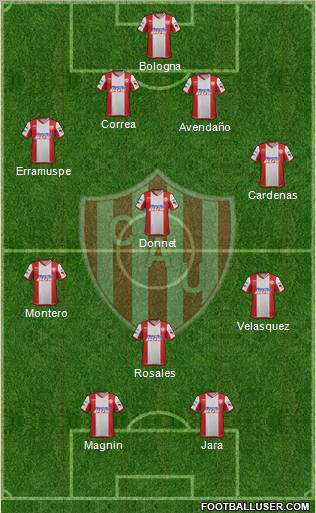 Unión de Santa Fe Formation 2012