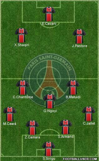 Paris Saint-Germain Formation 2012