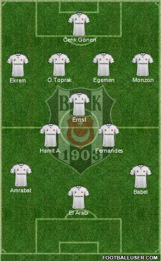 Besiktas JK Formation 2012