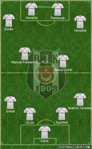 Besiktas JK Formation 2012