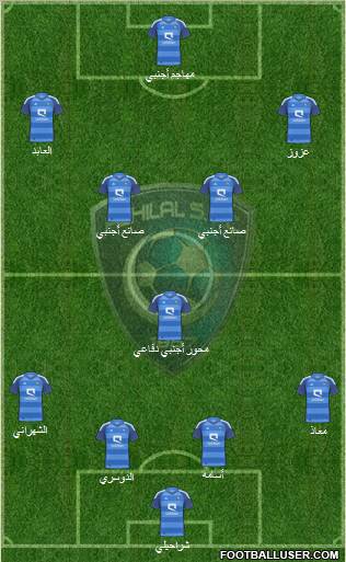 Al-Hilal (KSA) Formation 2012