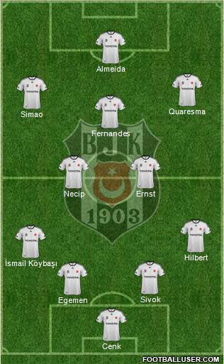Besiktas JK Formation 2012