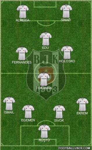Besiktas JK Formation 2012