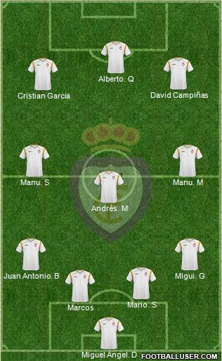 Real Jaén C.F. Formation 2012