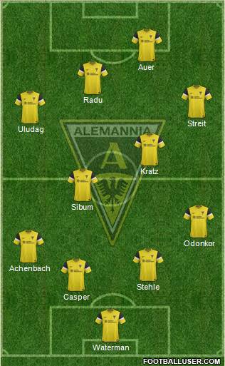 TSV Alemannia Aachen football formation