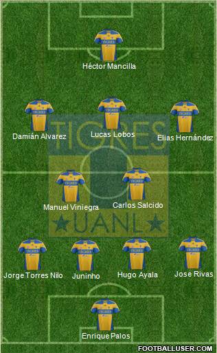 Club Universitario de Nuevo León Formation 2012