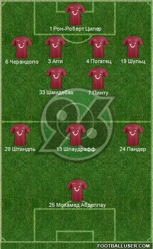 Hannover 96 Formation 2012