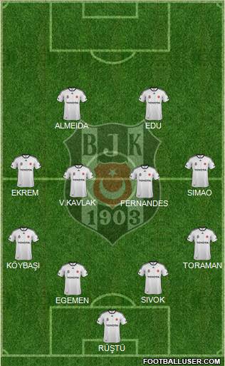Besiktas JK Formation 2012
