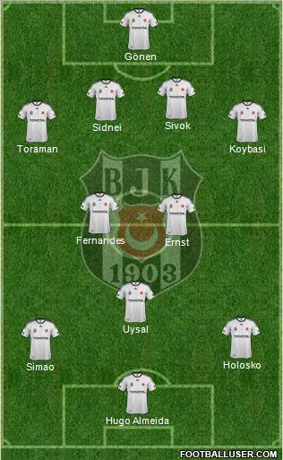 Besiktas JK Formation 2012