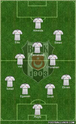 Besiktas JK Formation 2012
