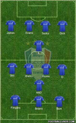 Suwon Samsung Blue Wings football formation