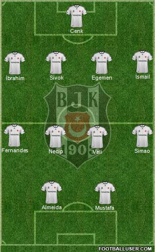 Besiktas JK Formation 2012
