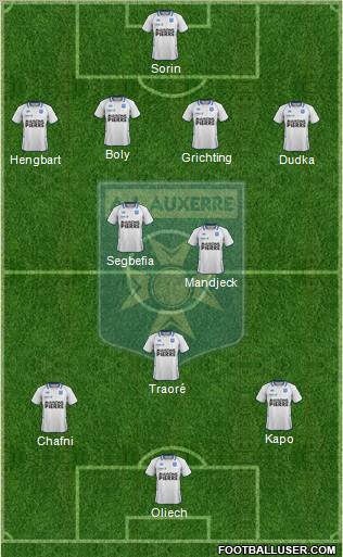 A.J. Auxerre Formation 2012