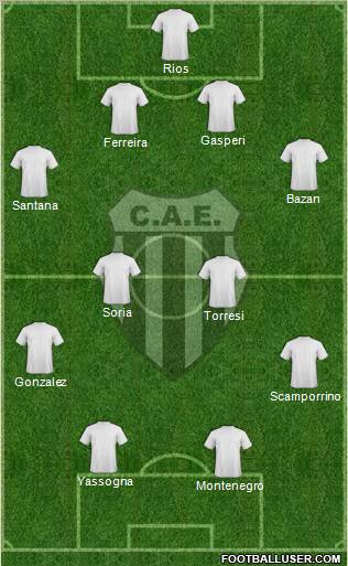 Estudiantes de Buenos Aires Formation 2012