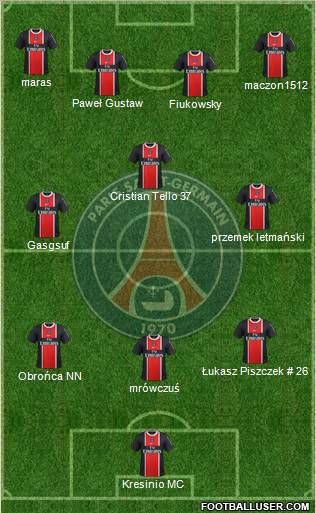 Paris Saint-Germain Formation 2012