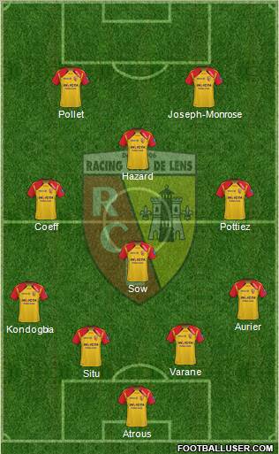 Racing Club de Lens Formation 2012