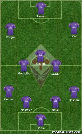 Fiorentina Formation 2012