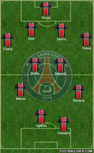 Paris Saint-Germain Formation 2012