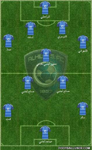 Al-Hilal (KSA) Formation 2012