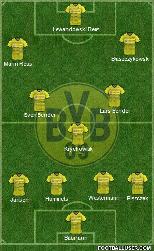 Borussia Dortmund Formation 2012