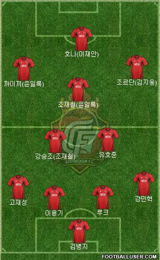 Gyeongnam FC Formation 2012