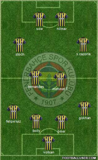 Fenerbahçe SK Formation 2012
