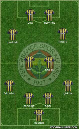 Fenerbahçe SK Formation 2012