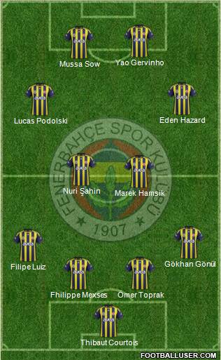 Fenerbahçe SK Formation 2012